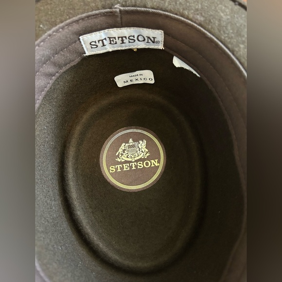 Stetson Cranston Pork Pie Men's Hat in Chocolate Wool Felt Size Medium - Picture 6 of 7